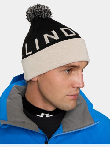 J.Lindeberg Brannon Beanie Mütze oliv