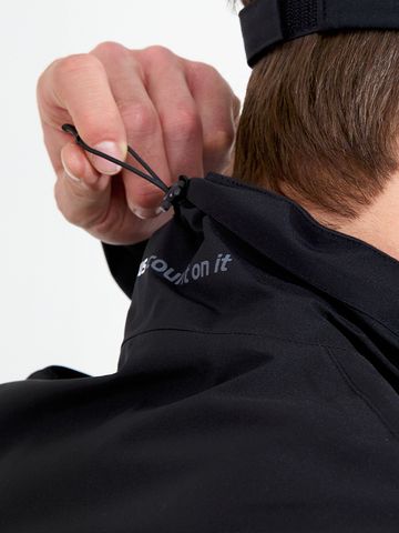 Abacus Links Stretch Regen Jacke schwarz