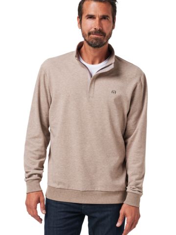 TravisMathew CLOUD QUARTER ZIP 2.0 beige