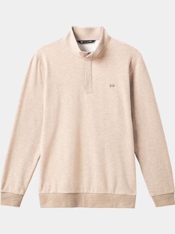TravisMathew CLOUD QUARTER ZIP 2.0 beige