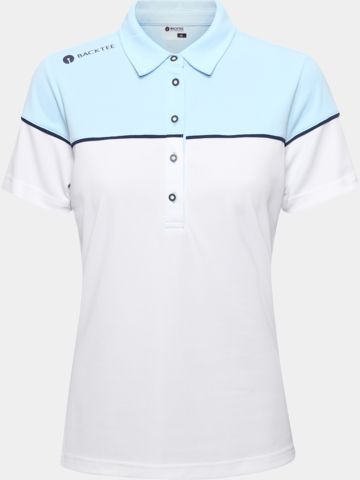 Backtee Winner Halbarm Polo weiß