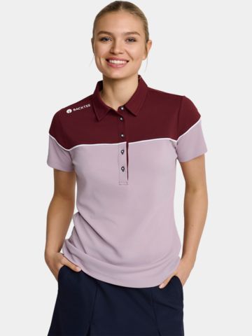 Backtee Winner Halbarm Polo beere