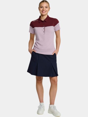 Backtee Winner Halbarm Polo beere