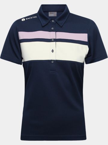 Backtee Trophy Halbarm Polo navy