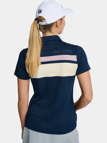 Backtee Trophy Halbarm Polo navy