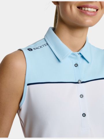 Backtee Winner ohne Arm Polo weiß