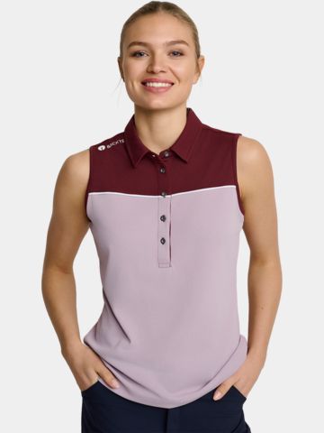 Backtee Winner ohne Arm Polo beere