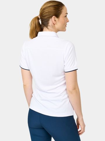 Backtee Classic Halbarm Polo weiß