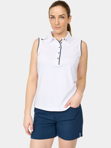 Backtee Classic ohne Arm Polo weiß