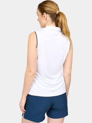 Backtee Classic ohne Arm Polo weiß