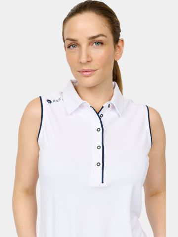 Backtee Classic ohne Arm Polo weiß