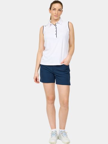 Backtee Classic ohne Arm Polo weiß