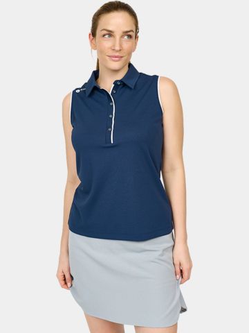 Backtee Classic ohne Arm Polo navy