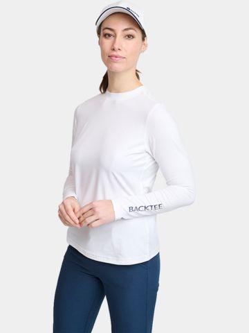 Backtee First Skin Round Neck Unterzieher weiß