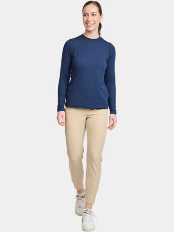 Backtee First Skin Round Neck Unterzieher navy