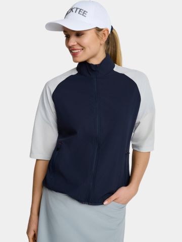 Backtee Windstopp Shirt navy