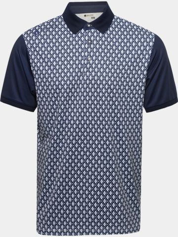 Backtee Classic Golf Halbarm Polo navy