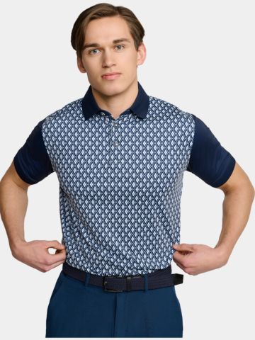 Backtee Classic Golf Halbarm Polo navy
