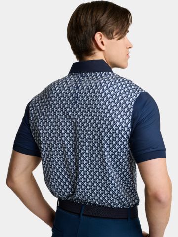 Backtee Classic Golf Halbarm Polo navy