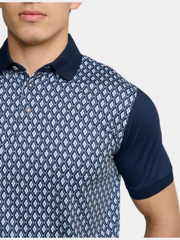 Backtee Classic Golf Halbarm Polo navy
