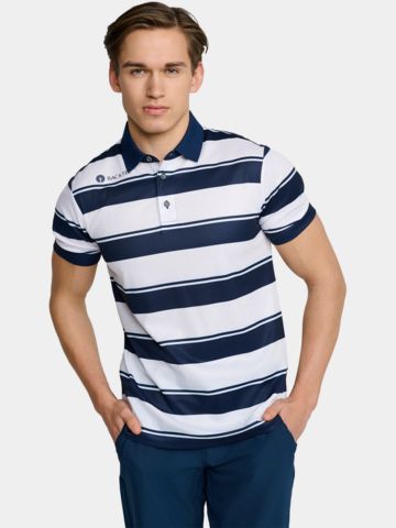 Backtee Horisontal Halbarm Polo navy