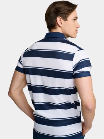 Backtee Horisontal Halbarm Polo navy