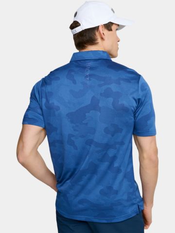 Backtee Camou Halbarm Polo dunkelblau