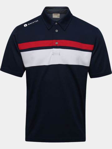 Backtee Trophy Halbarm Polo navy