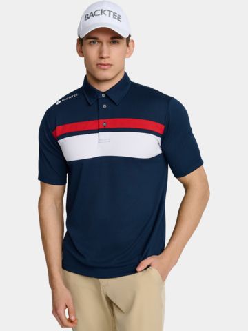 Backtee Trophy Halbarm Polo navy