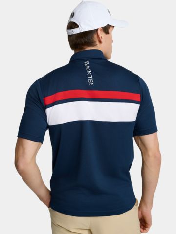 Backtee Trophy Halbarm Polo navy