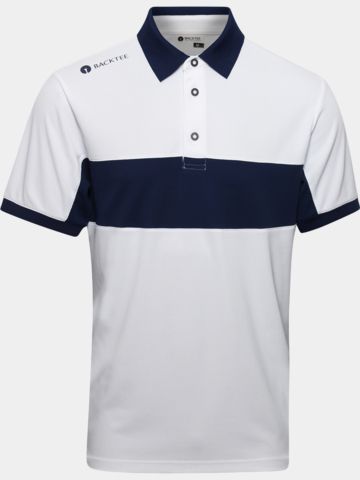 Backtee Focus Halbarm Polo weiß