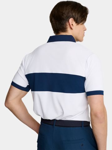 Backtee Focus Halbarm Polo weiß