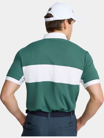 Backtee Focus Halbarm Polo dunkelgrün