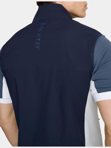 Backtee Windstopp Weste navy