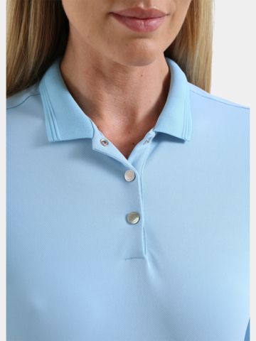 Chervo APPARIRE 3/4 sleeve polo light blue