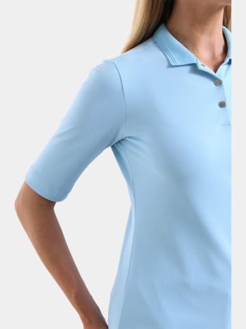 Chervo APPARIRE 3/4 sleeve polo light blue