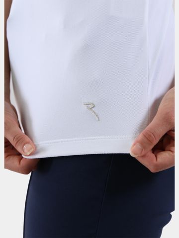 Chervo ARENATA sleeveless polo white