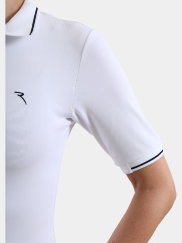 Chervo AIZA 3/4 sleeve polo white