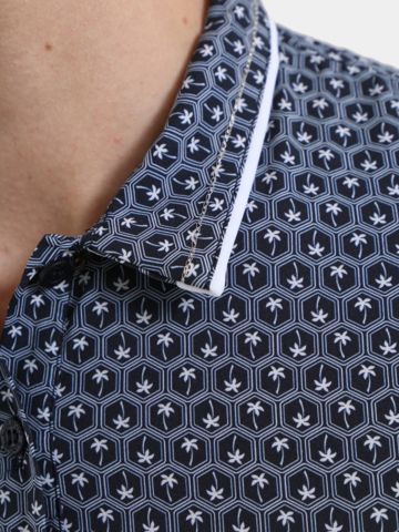 Chervo AUNT half sleeve polo navy