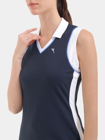 Chervo VERNISSAGE without sleeve dress navy