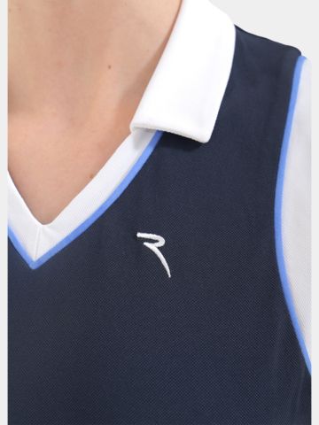 Chervo VERNISSAGE without sleeve dress navy