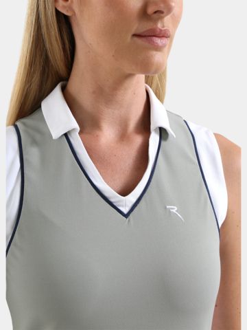 Chervo VERNISSAGE without sleeve dress green