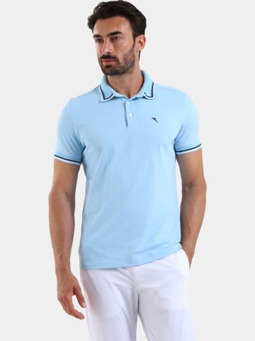 Chervo ASTOR half-sleeved polo light blue
