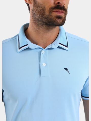 Chervo ASTOR half-sleeve polo light blue
