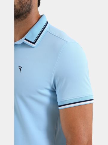 Chervo ASTOR half-sleeve polo light blue