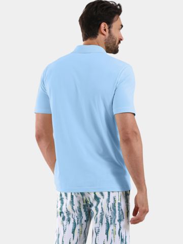 Chervo ARDUO half-sleeve polo light blue