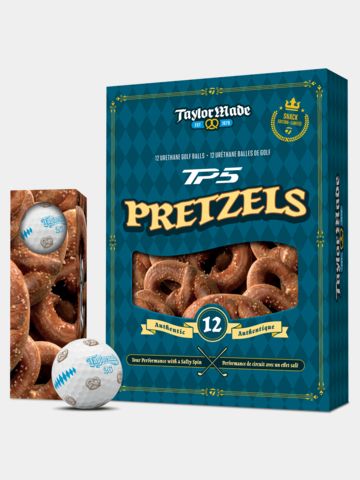 TaylorMade Limited Edition TP5 Pix 3.0 Hot Shots Pretzels Golfbälle weiß
