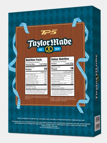 TaylorMade Limited Edition TP5 Pix 3.0 Hot Shots Pretzels Golfbälle weiß