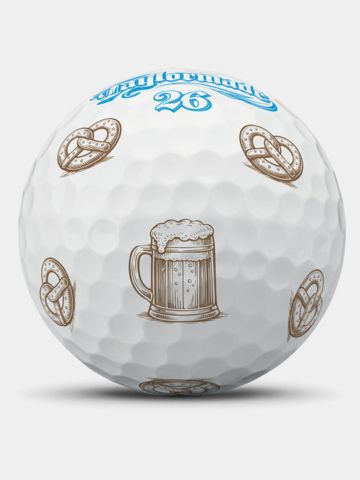 TaylorMade Limited Edition TP5 Pix 3.0 Hot Shots Pretzels Golfbälle weiß