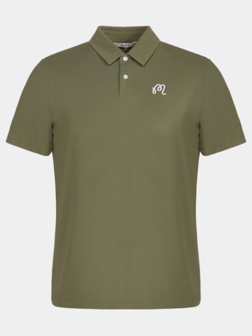 Malbon FAIRWAY Halbarm Polo oliv